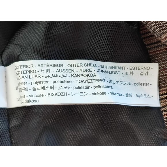 Zara Women's Plaid Gray Double Breasted Blazer Size XS - Picture 6 of 10